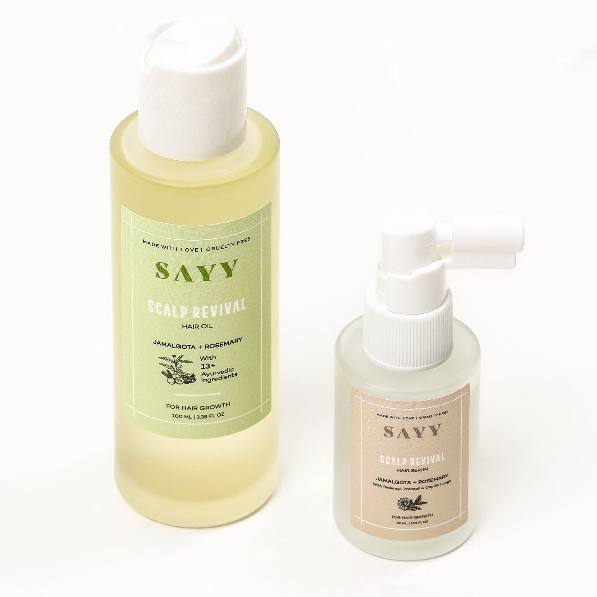 SAYY Hair Strength & Regrowth Combo – Nourishing Oil + Advanced Hair Serum