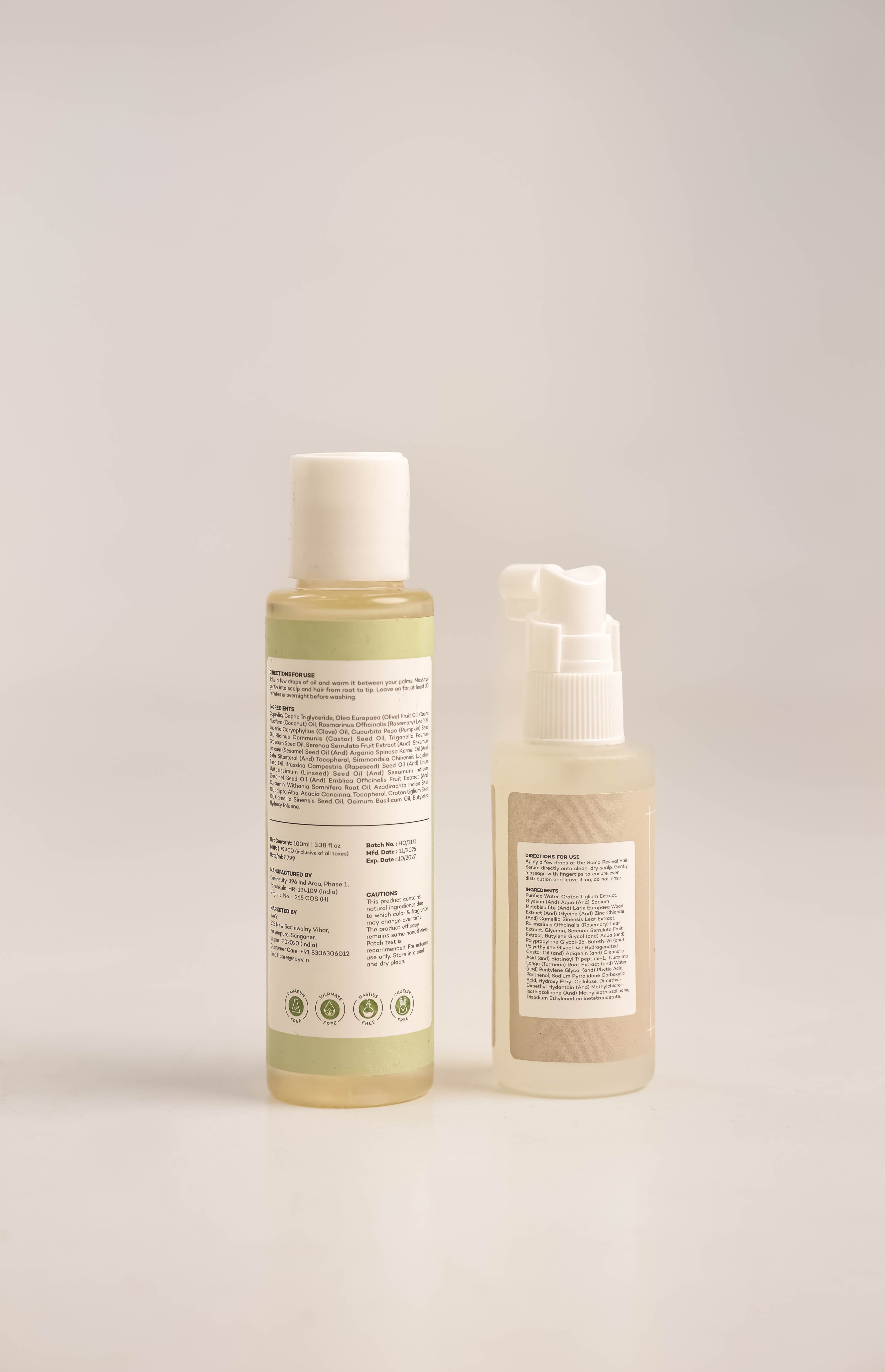 SAYY Scalp Revival Combo (Hair Oil + Hair Serum)