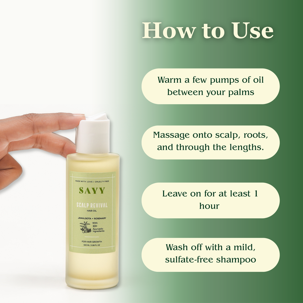 SAYY Scalp Revival Combo (Hair Oil + Hair Serum) – Sayy
