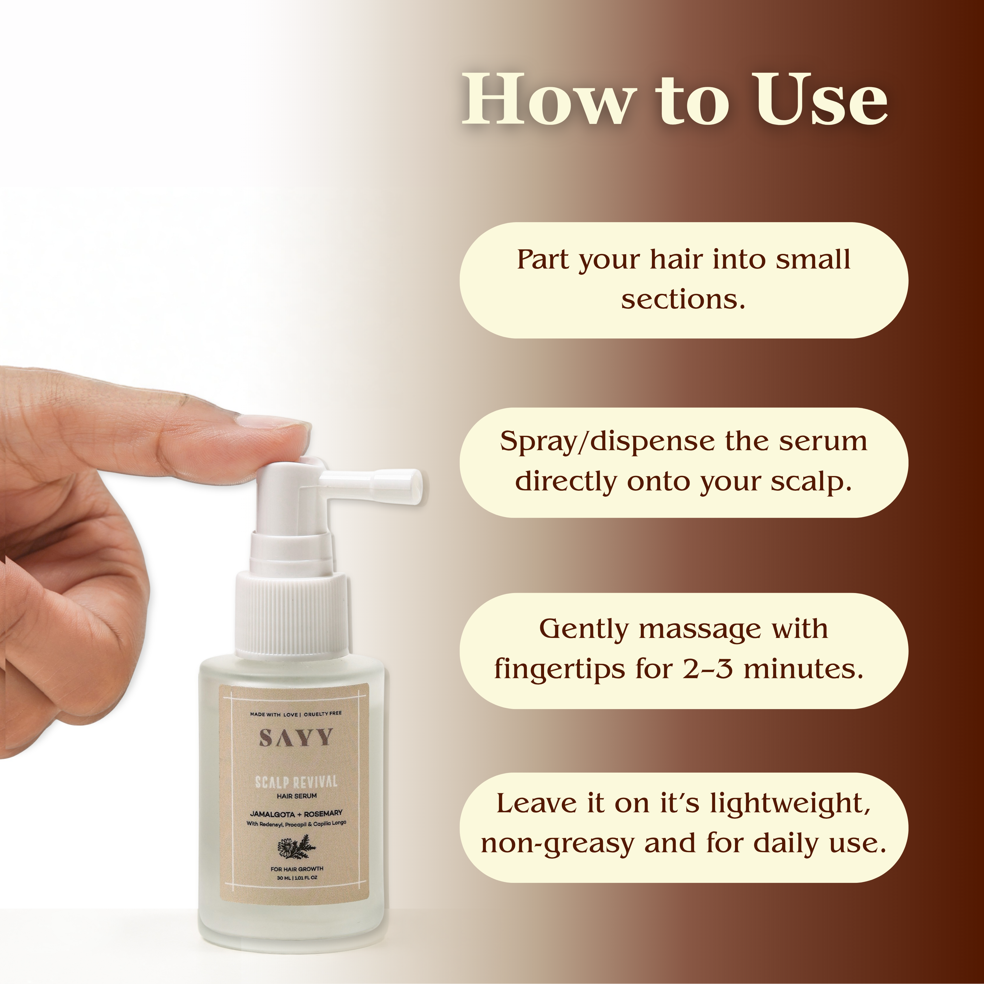 SAYY Hair Strength & Regrowth Combo – Nourishing Oil + Advanced Hair Serum