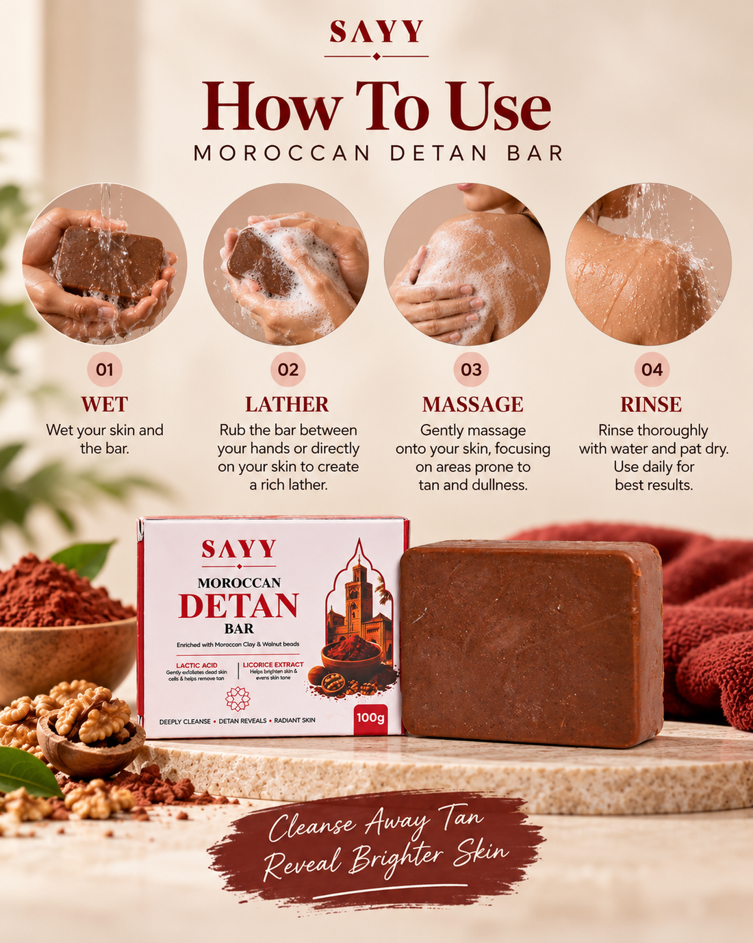 SAYY Moroccan De-Tan Bar