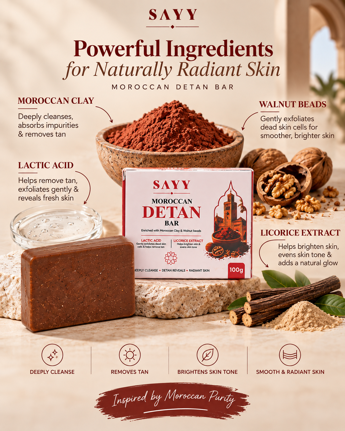 SAYY Moroccan De-Tan Bar