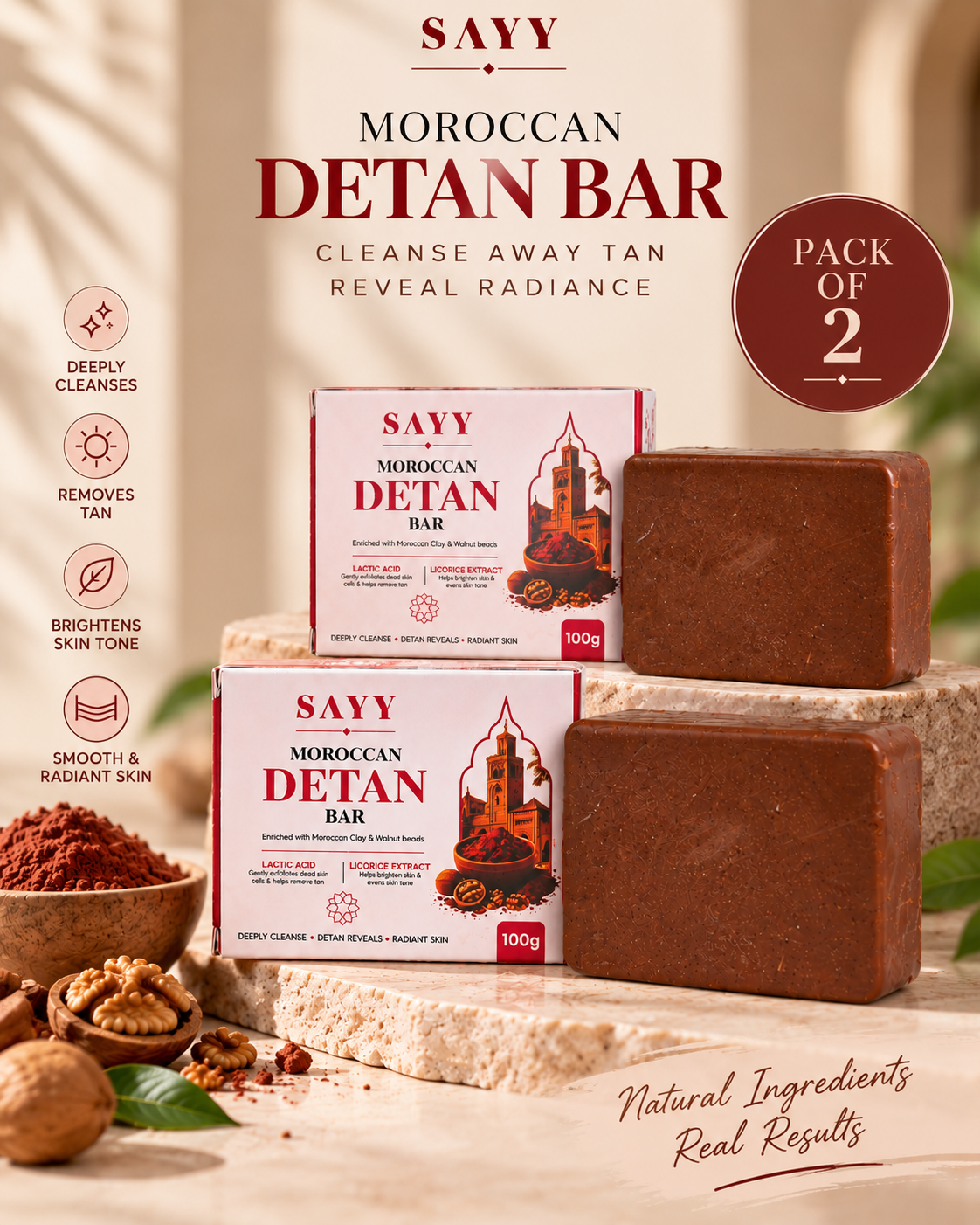 SAYY Moroccan De-Tan Bar