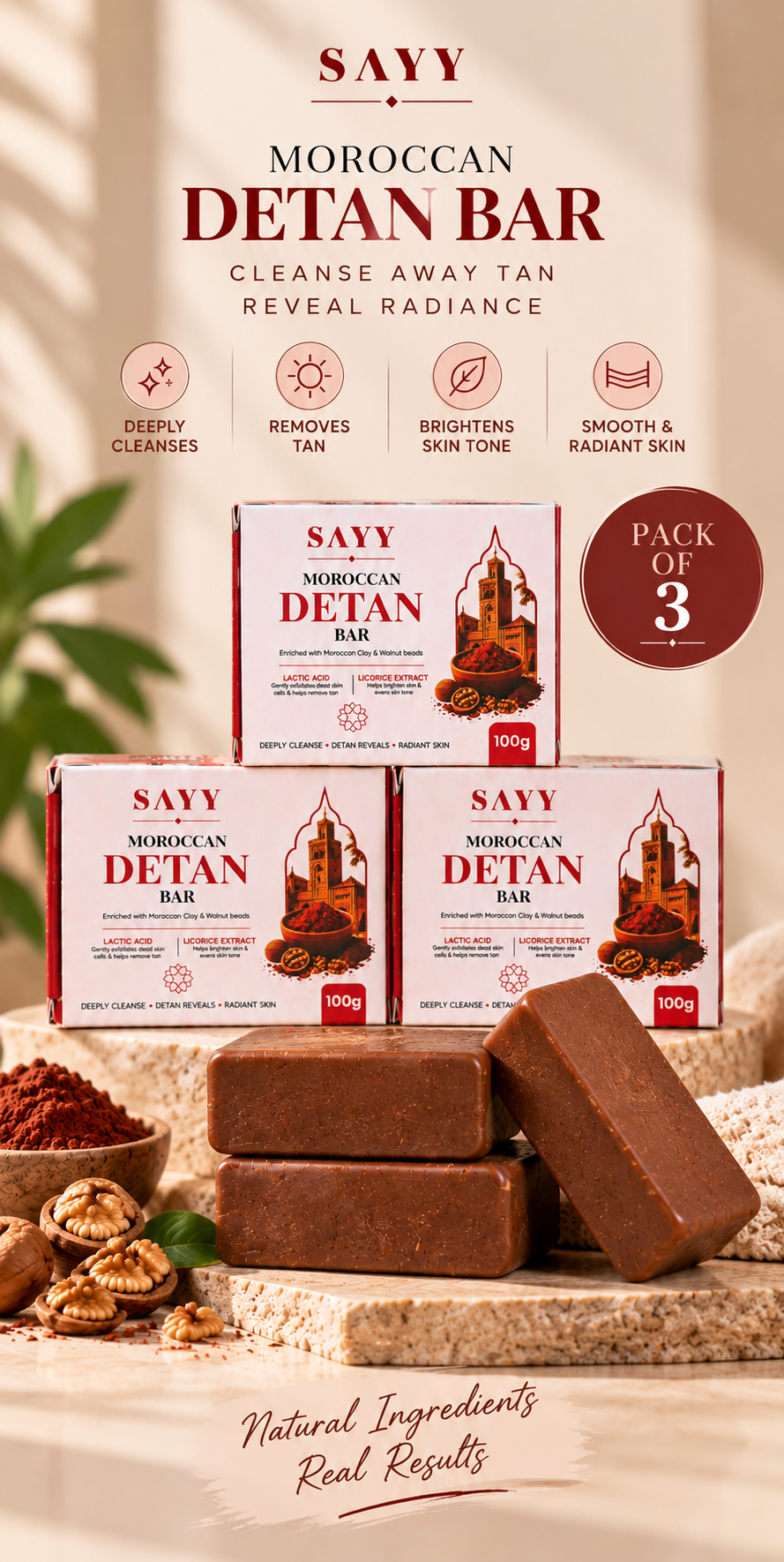SAYY Moroccan De-Tan Bar