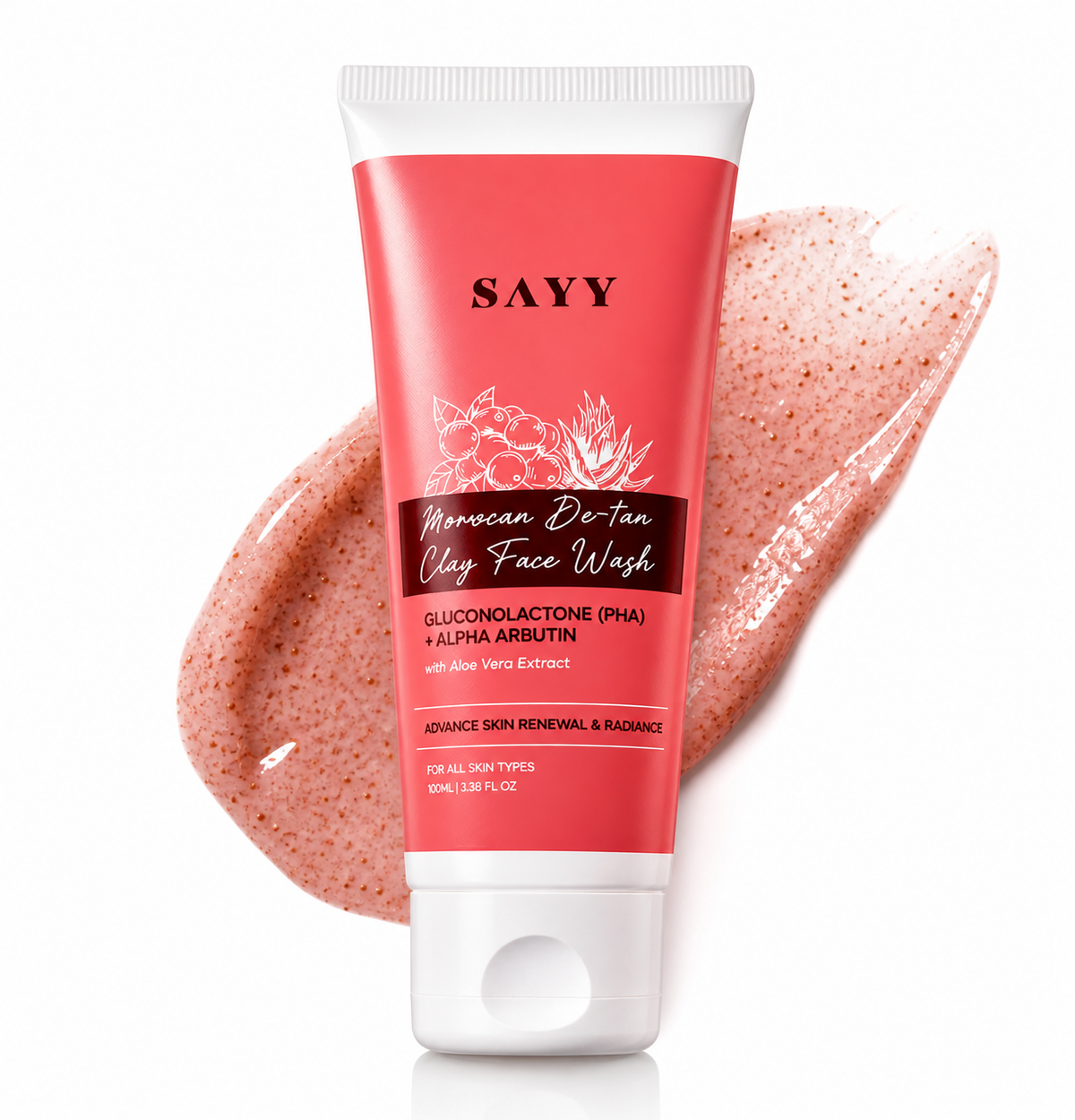 SAYY Moroccan De-Tan Clay Face Wash