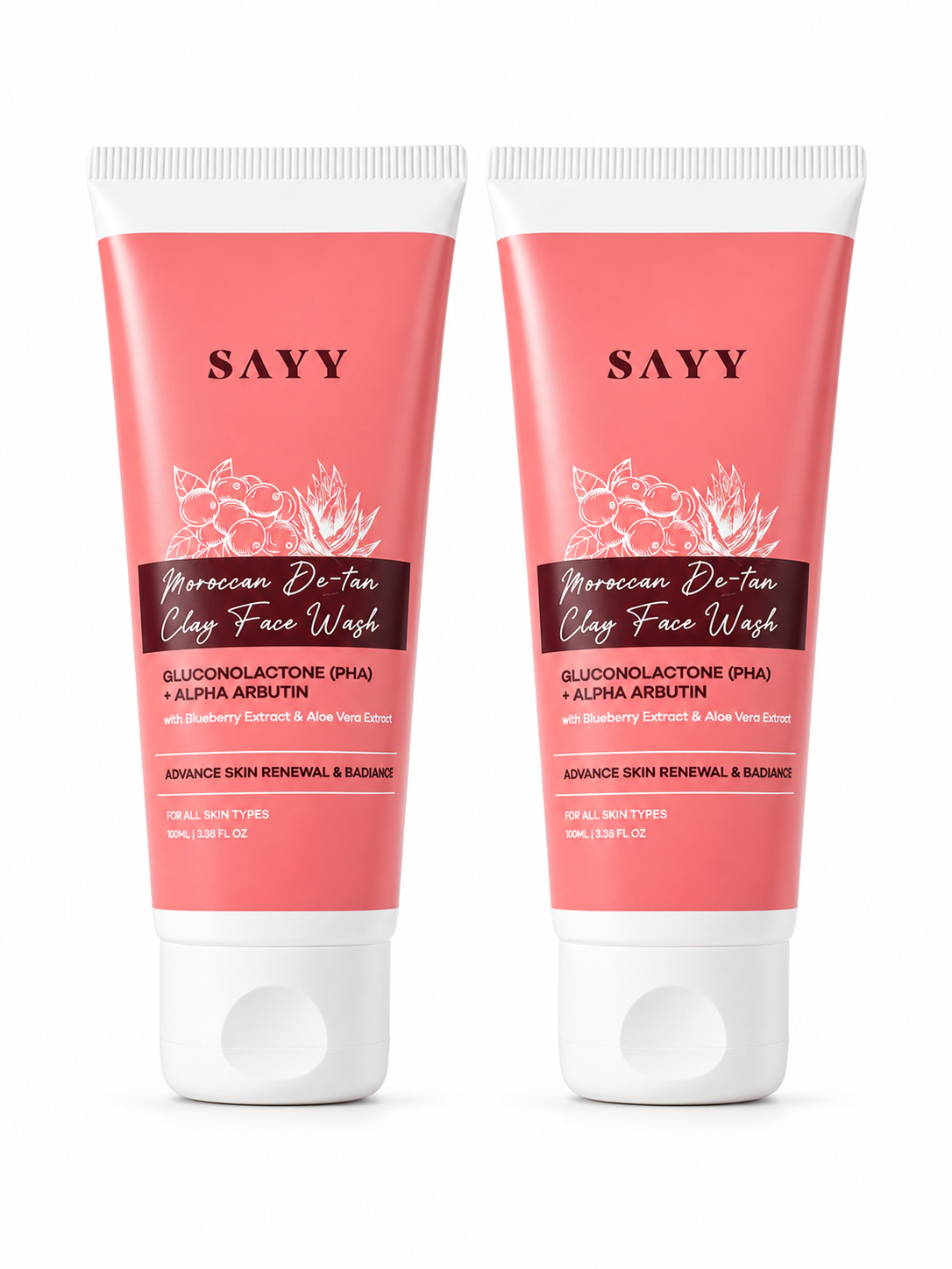 SAYY Moroccan De-Tan Clay Face Wash