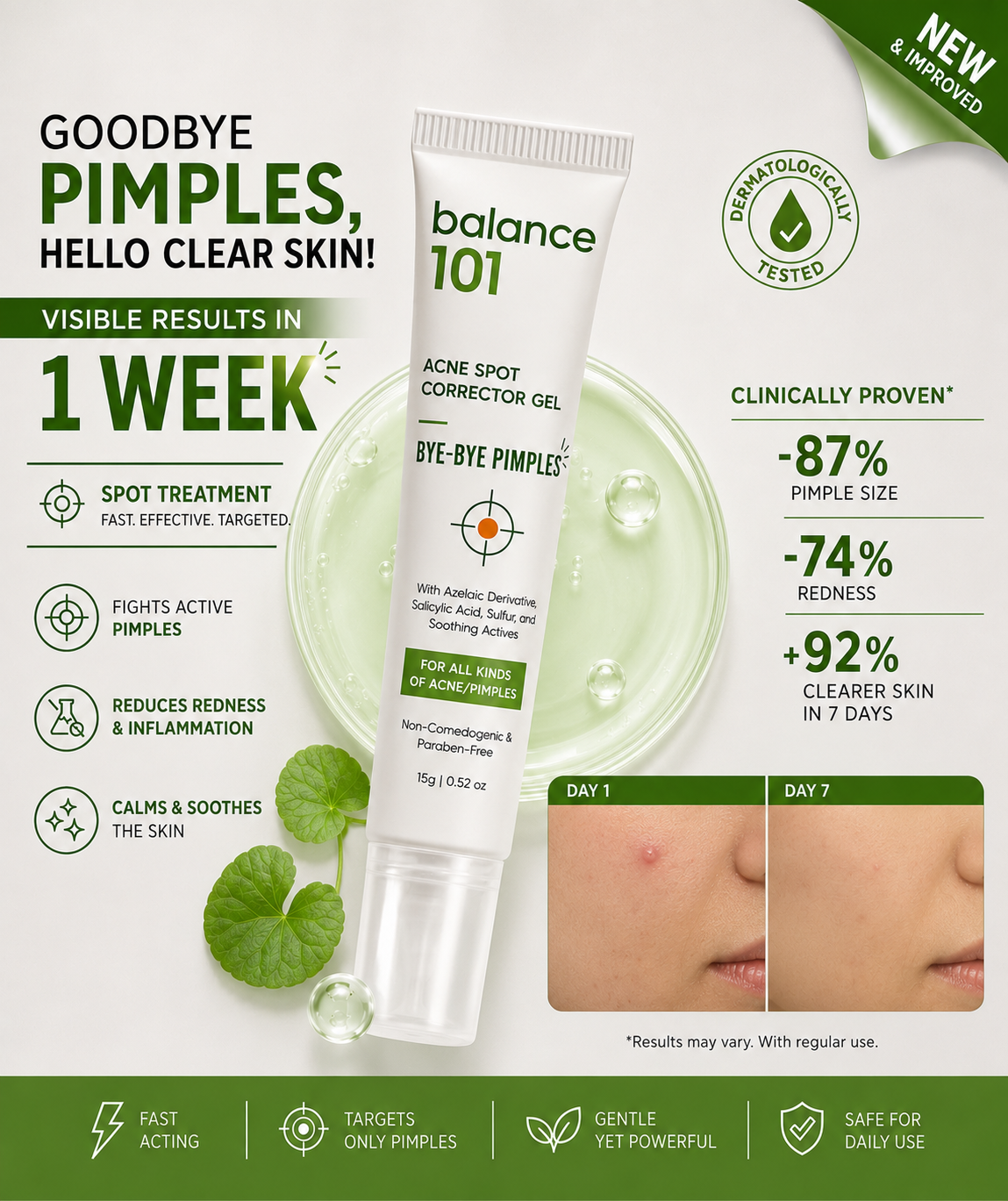 Balance 101 Clear Skin Duo – Gentle Cleanser + Acne Spot Corrector Gel